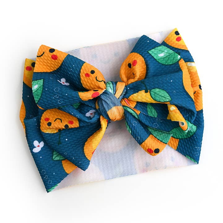 Haaraccessoire Babykleding voor meisjes Orange Headwrap Cutie voor wholesale door Gigi and Max
