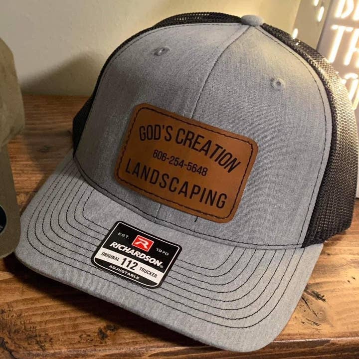 Richardson 112 - Custom Logo- Leatherette Patch for wholesale by MLB Customs - MyLittleBlessing,LLC