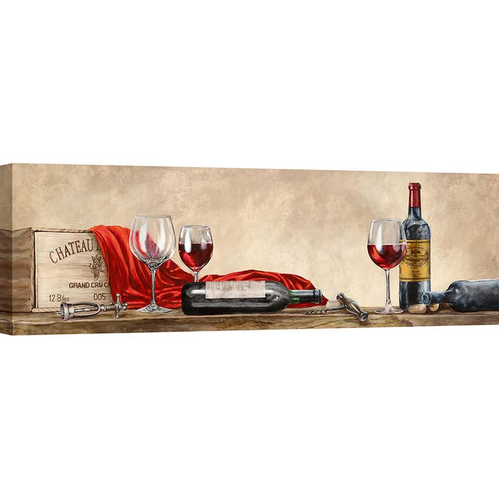Selected Artworks Italia - Wholesale Art Print - Kitchen, bar, restaurant painting: Ferrari, Vini Grand Cru1