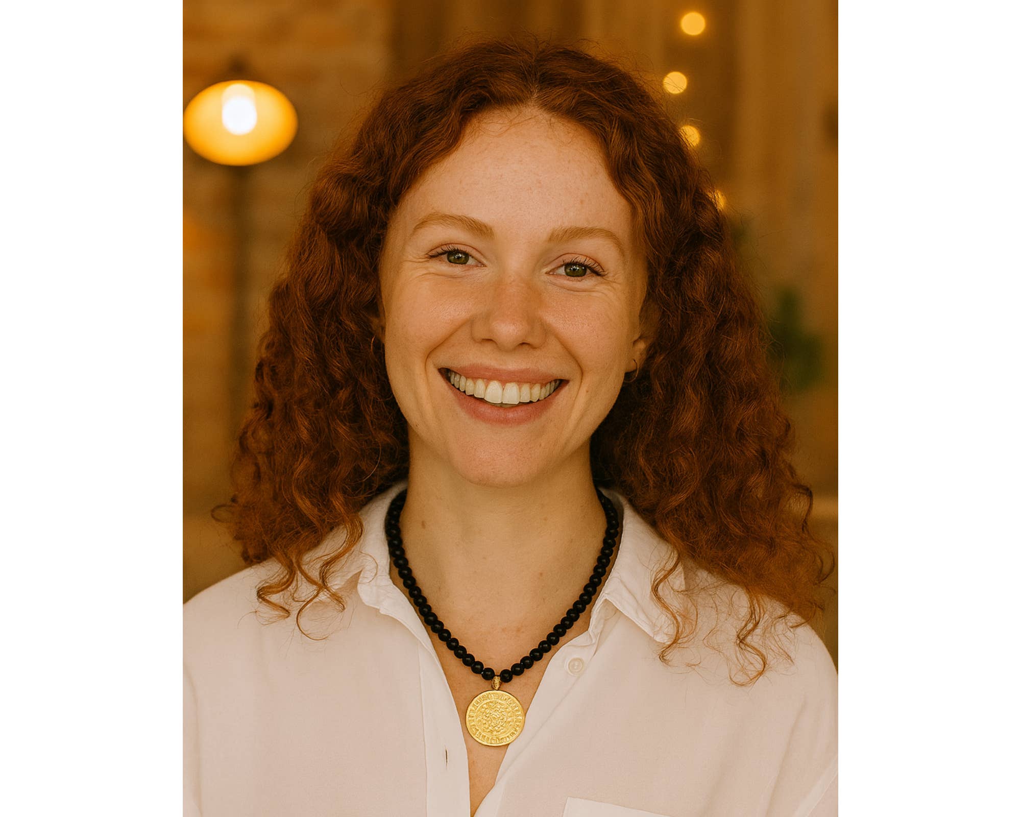 Unique black pearls with golden pendant - Serina for wholesale on Faire