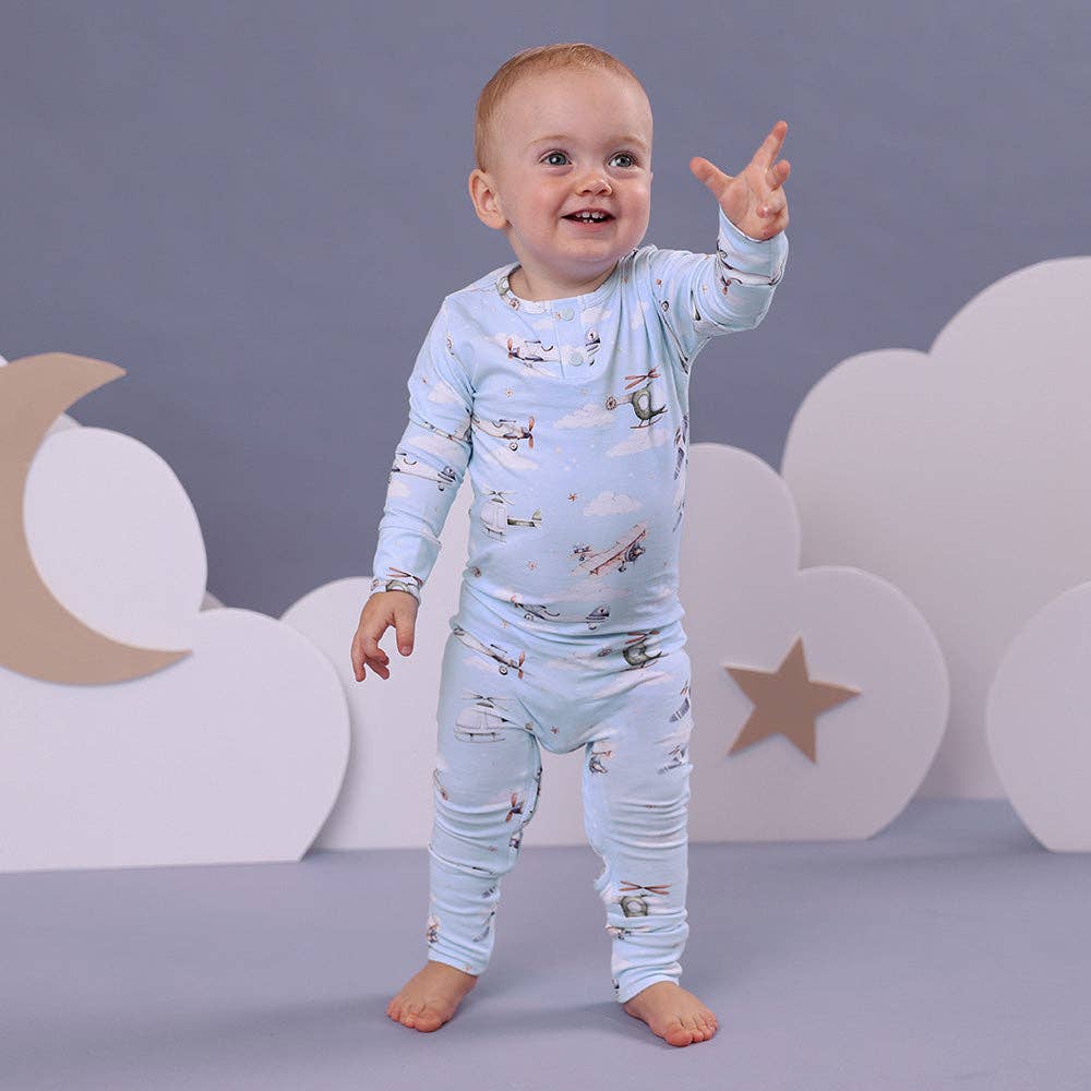 Snuggle Hunny - Wholesale Jumpsuit - Baby - Taking Flight Organic Growsuit6