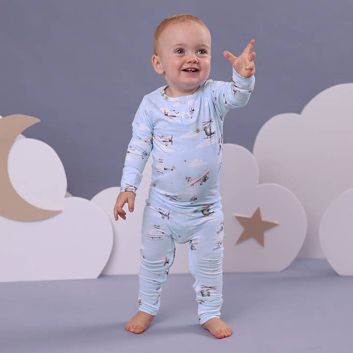 Snuggle Hunny - Wholesale Jumpsuit - Baby - Taking Flight Organic Growsuit6