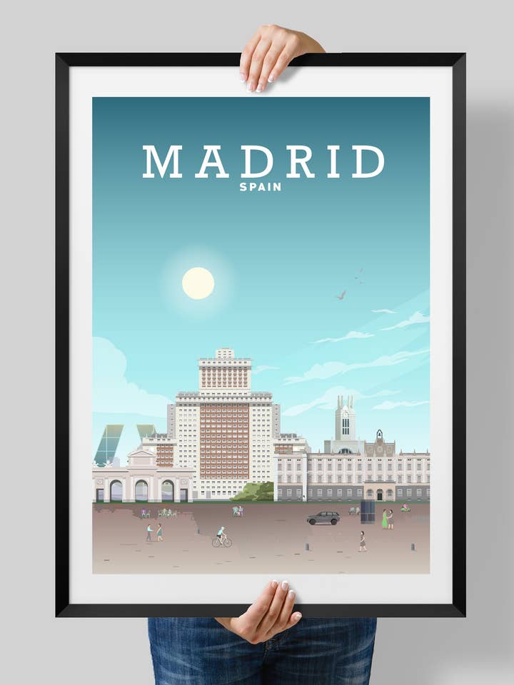 Madrid Poster, Madrid Spain, Spanish Art for wholesale by Hillview Prints