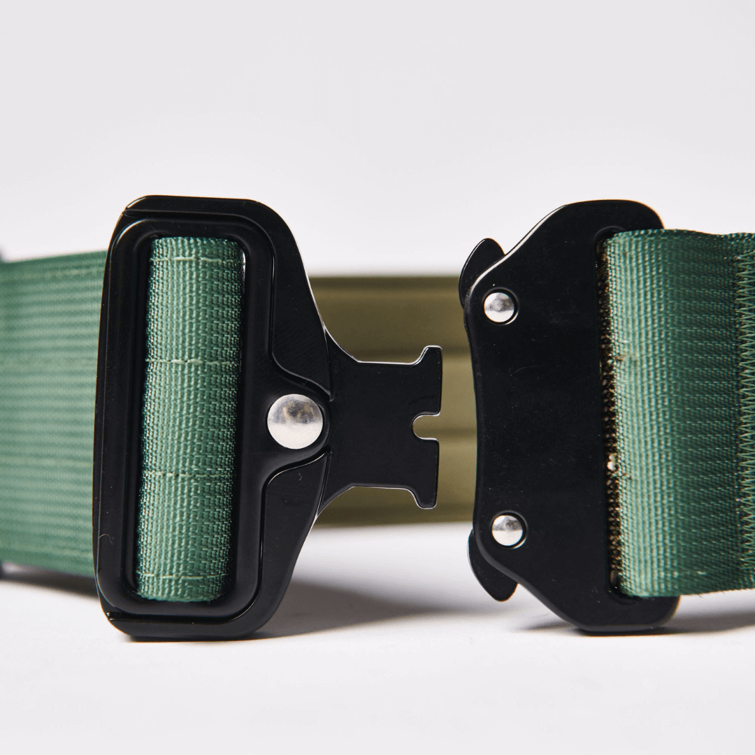 Spark Paws – wholesale Halsband - Hund – Tactical Hundhalsband - Armégrön (2"/5cm)7