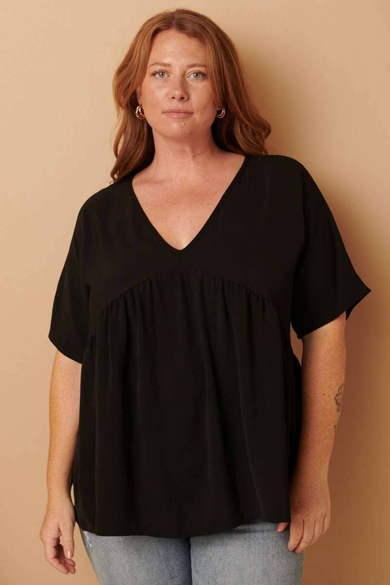 mittoshop - Wholesale Tunic - Women's - CT9073PL-PLUS AIRFLOW DOLMAN BABYDOLL BLOUSE20