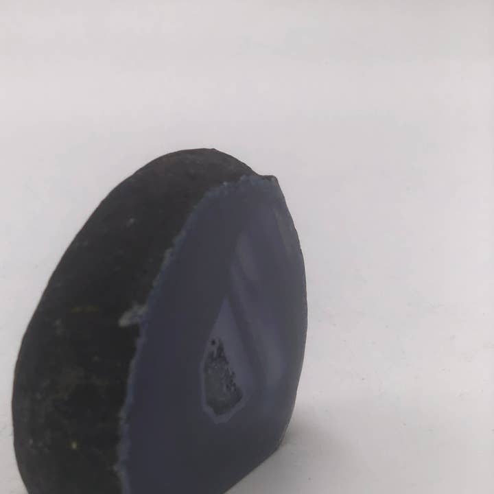 Gift #6-7 Agate Geode Mass Prestige with Natural Stone Trim for wholesale by Olympus Minerals Co