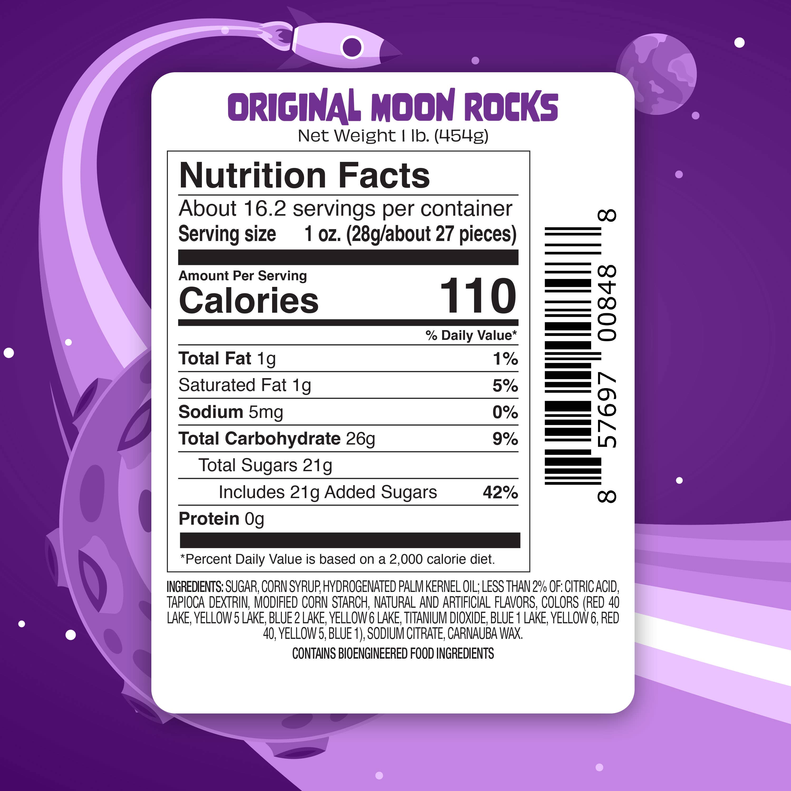 UpTop Treats - Wholesale Hard Candy - Bulk - Freeze Dried - Original Moon Rocks - 1 LBS1