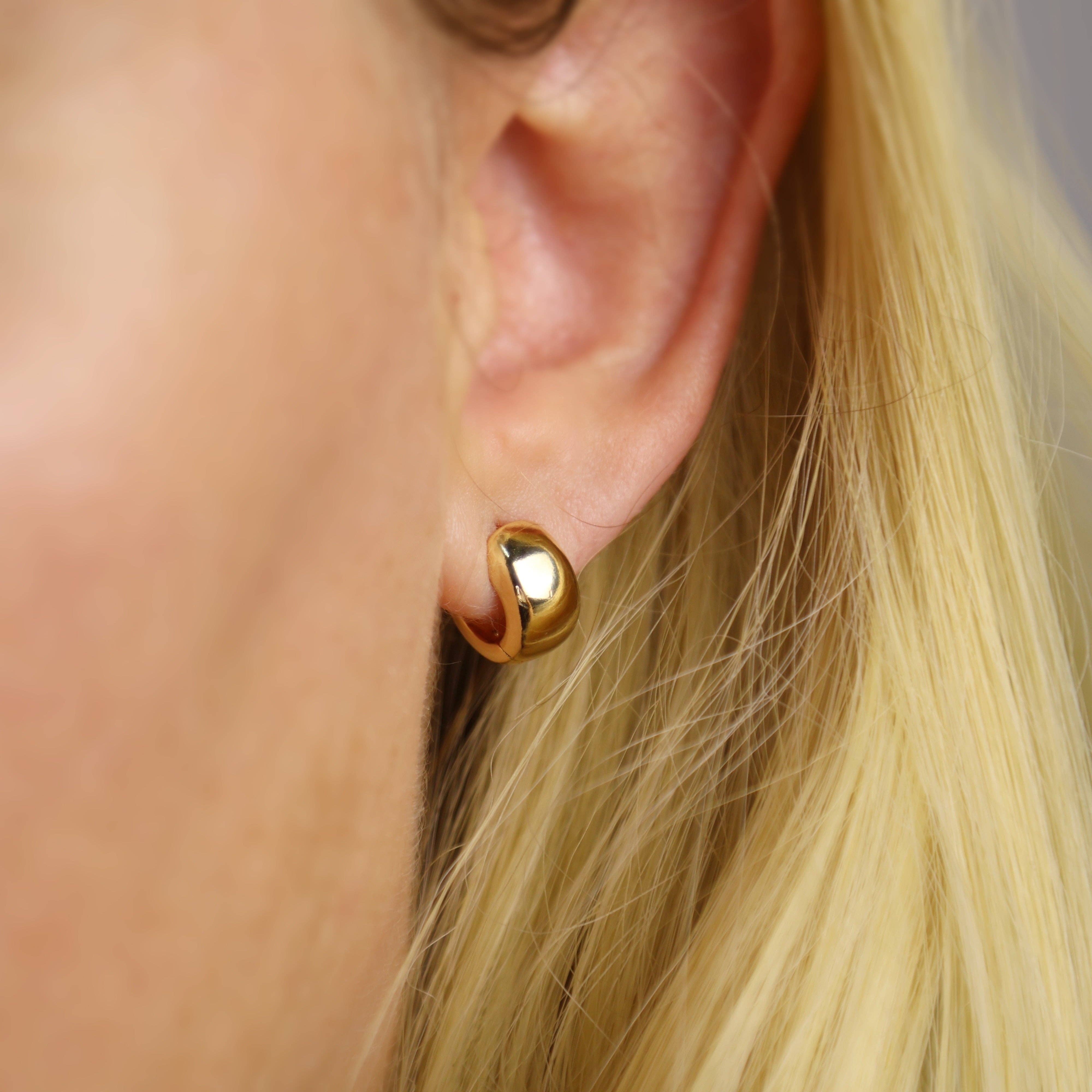 GoldFi – Engroshandel Hoops – 18 k guld fyldt Chunky Hoop Øreringe0