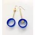 SORA DESIGNS - Wholesale Dangle Earrings - Rhapsody in Blue Abstract Statement Earrings2