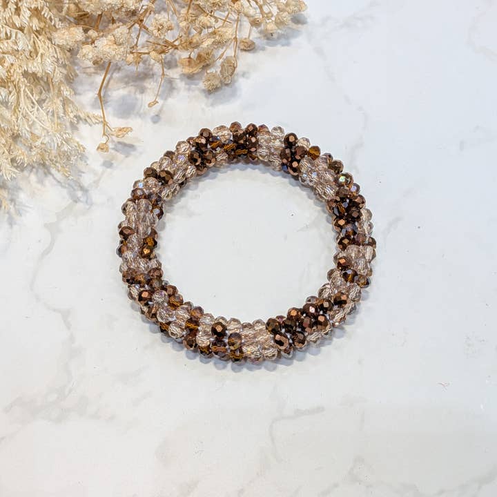 LOLO & YAYA - Wholesale Link & Chain Bracelet - Black-tone crystal effect bracelet23