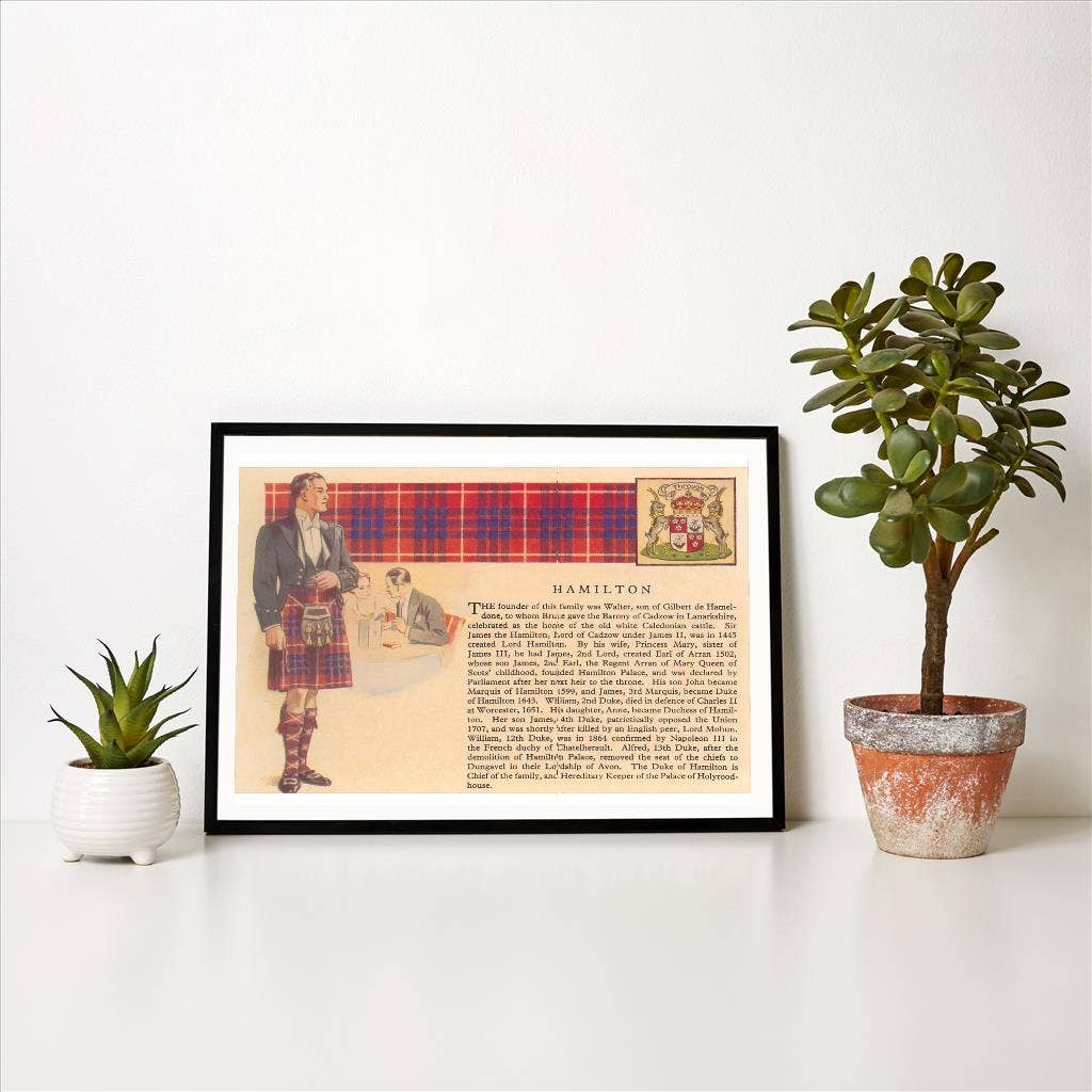 Found Image Press - Venta al por mayor Ilustración - Impresión de Arte EN-427 Historia de la Familia Hamilton1