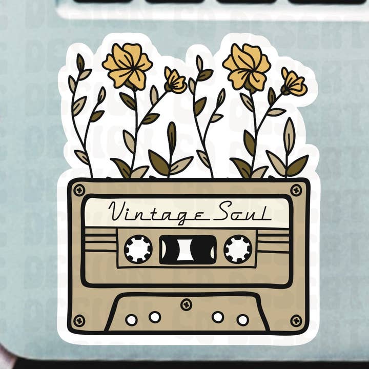 Vintage Soul Vinyl Sticker for wholesale by Desert Rose Design Co