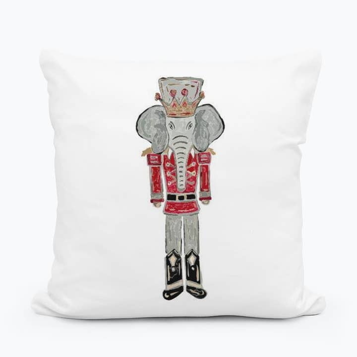 Kathryn Elephant Nutcracker Pillow for wholesale by LuckyBird Apparel and Home