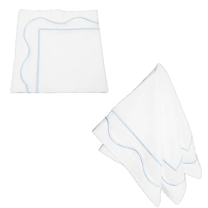 Iza Silva -Luxury Tableware - Wholesale Dinner & Cloth Napkin - Wave Cotton 100% Napkin