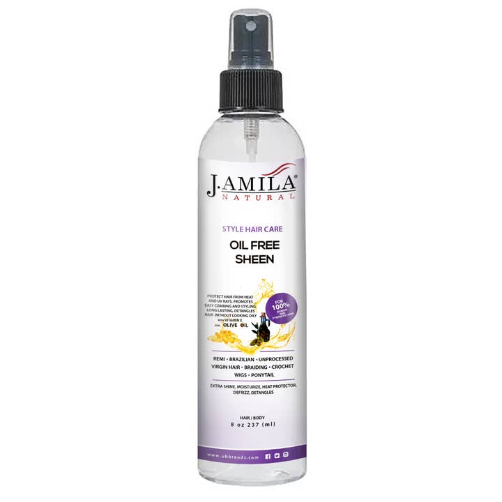 UB BRANDS INC - Vente Huiles pour cheveux - J. Amila Soin Naturel des Cheveux Sans Huile Brillance Huile d'Olive (8oz)