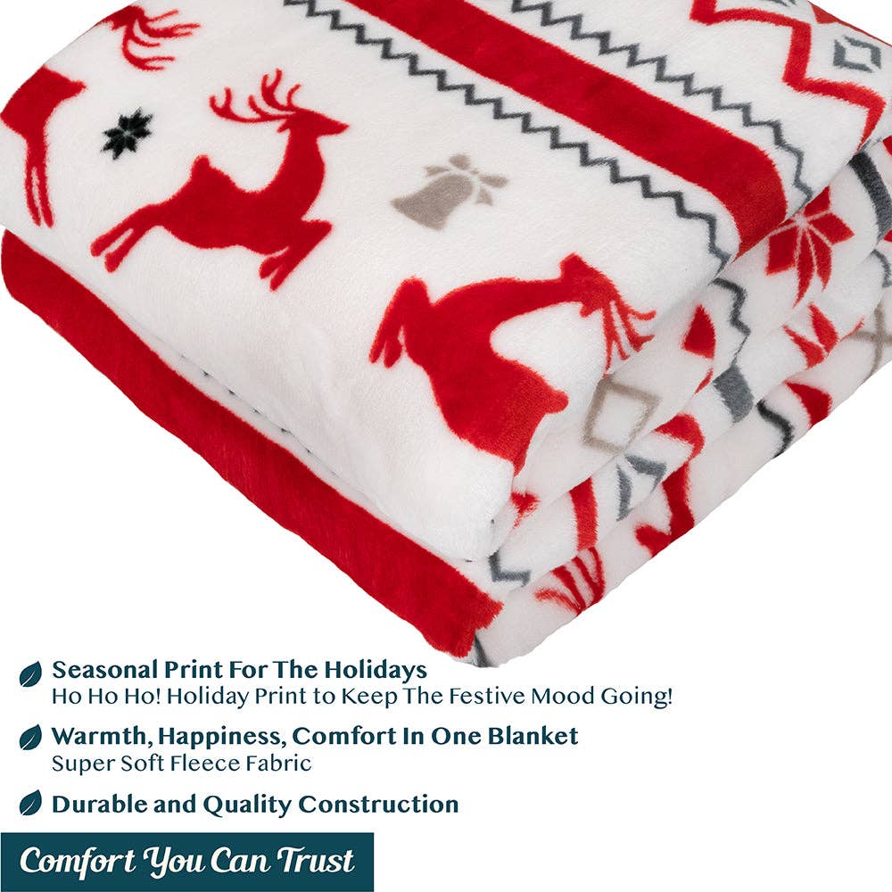 Pavilia – wholesale Prydnadsfilt – Pavilia julfleecefilt med säsongsmotiv70