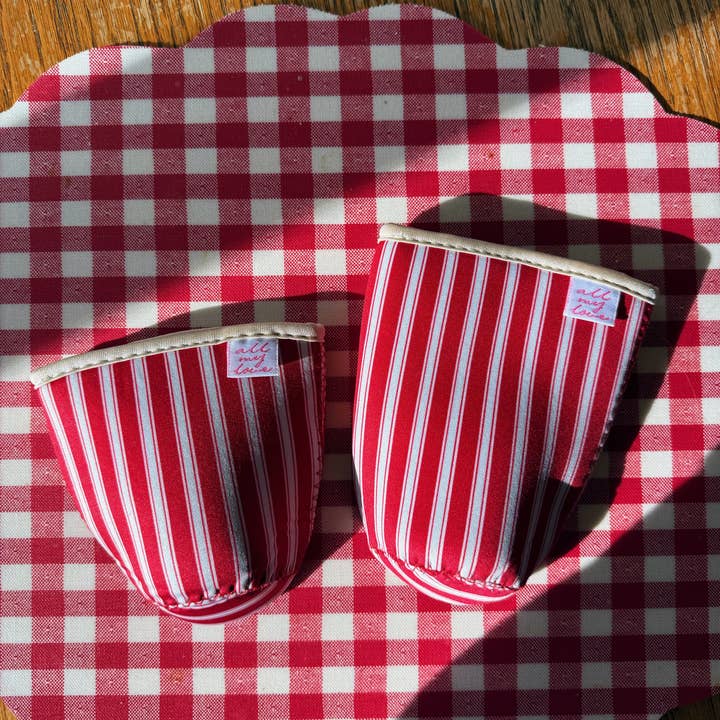 All My Love Stationery - Vendita all'ingrosso Rivestimenti per bottiglie e lattine - Manicotto per caffè a righe di bastoncino di zucchero4