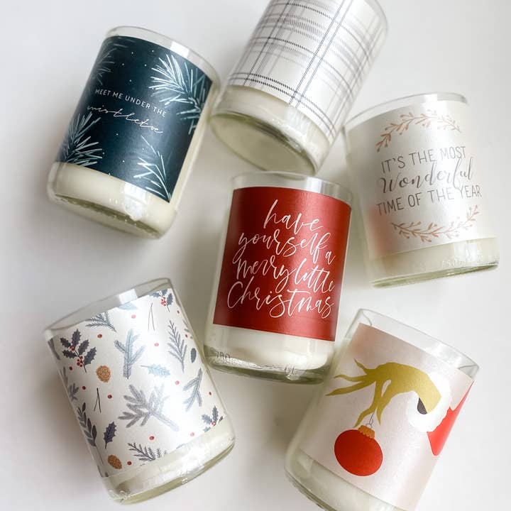 WINTER SCENTS - Soy Wax Candle Recycled Wine Bottle for wholesale by Emare Aroma