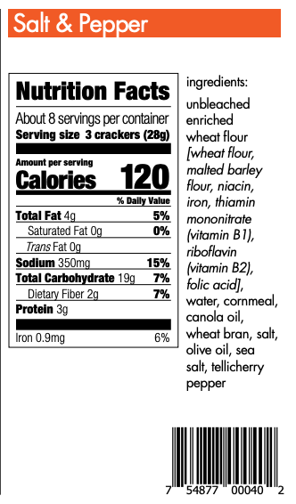 Z crackers - Wholesale Crackers - Salt + Pepper Handmade Artisan Cracker5