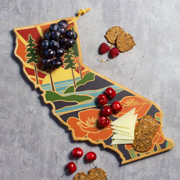 Totally Bamboo - Wholesale Cutting Board - California Cutting Board with Artwork by Summer Stokes2