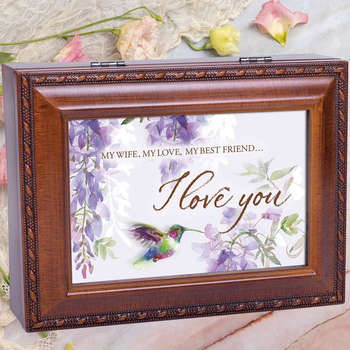 Dicksons – wholesale Decorative box – MUSIC BOX MY WIFE MY LOVE MY BEST FRIEND1