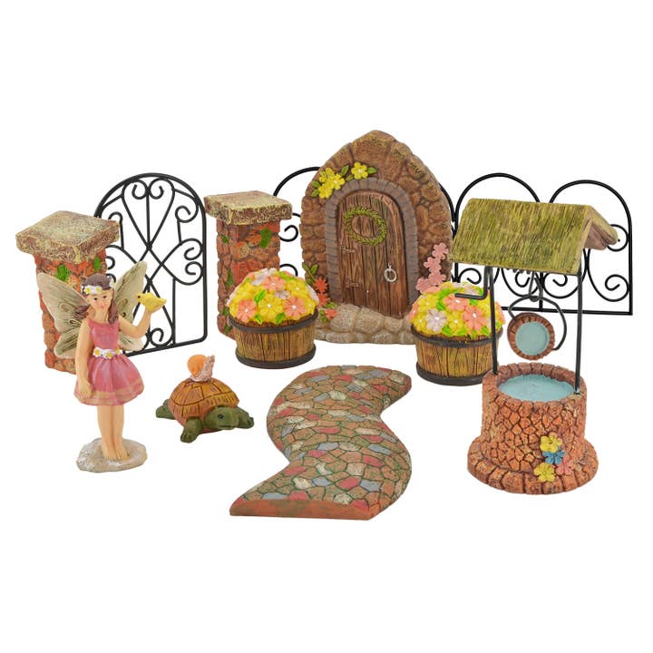 Arcadia Garden Products - Wholesale Outdoor Ornament/Decor - Fairy Garden Kit - Pebble Lane