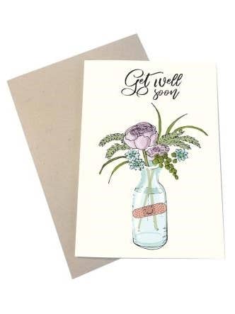 Get well soon A6 card for wholesale by Mouse and Pen Illustration ApS