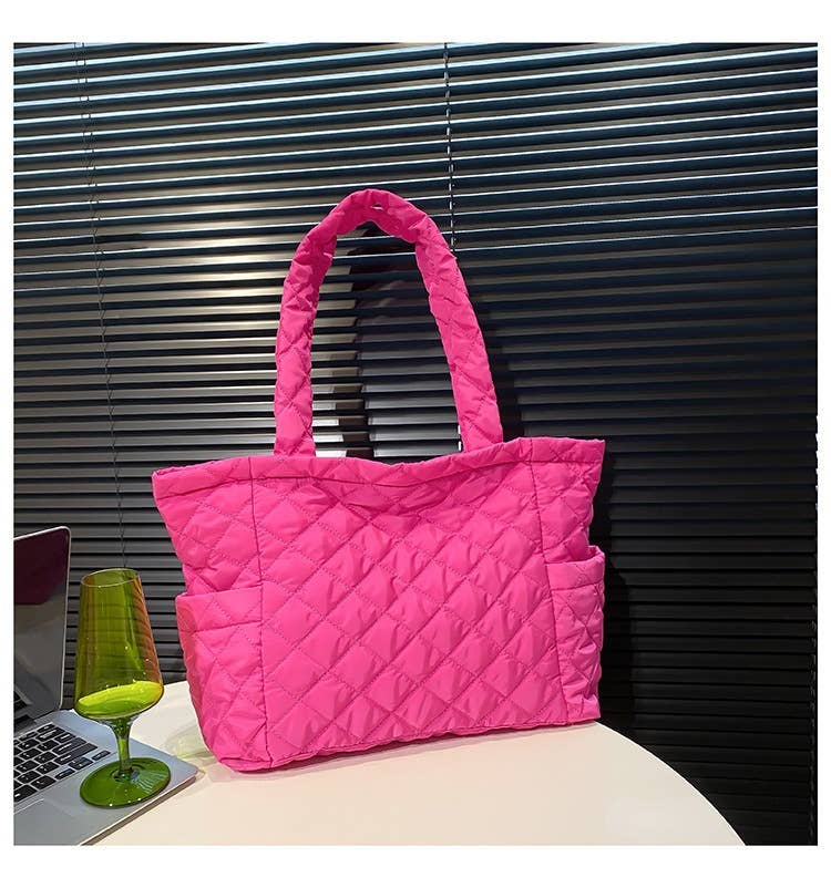 wandf - Vente Tote bag – femme - Sac fourre-tout matelassé en nylon pour femmes, sac de transport pour navetteurs, cadeau10