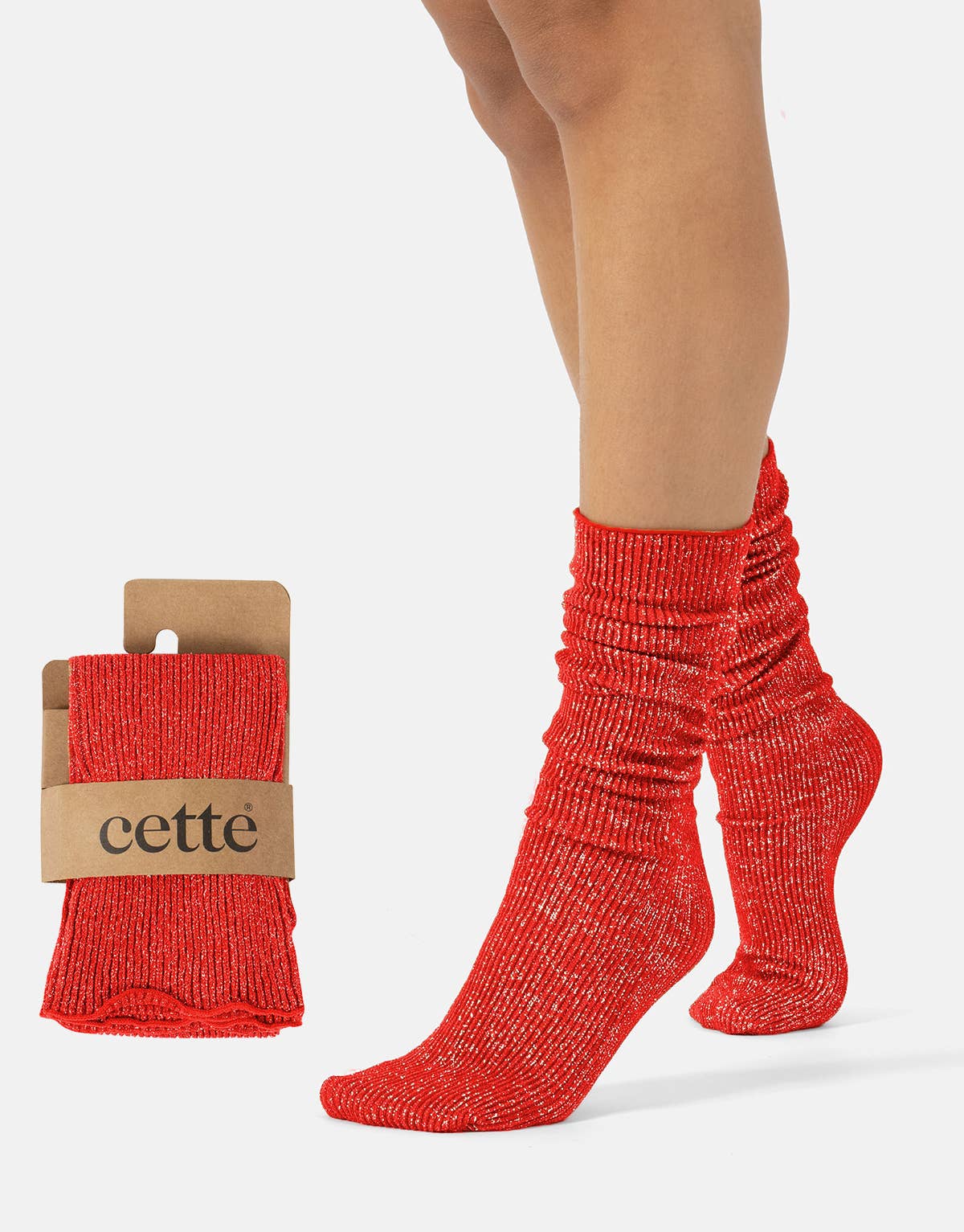 Cette - Wholesale Socks - Women's - Ribbed Socks, Shiny Socks for Women, Dresses for Women6
