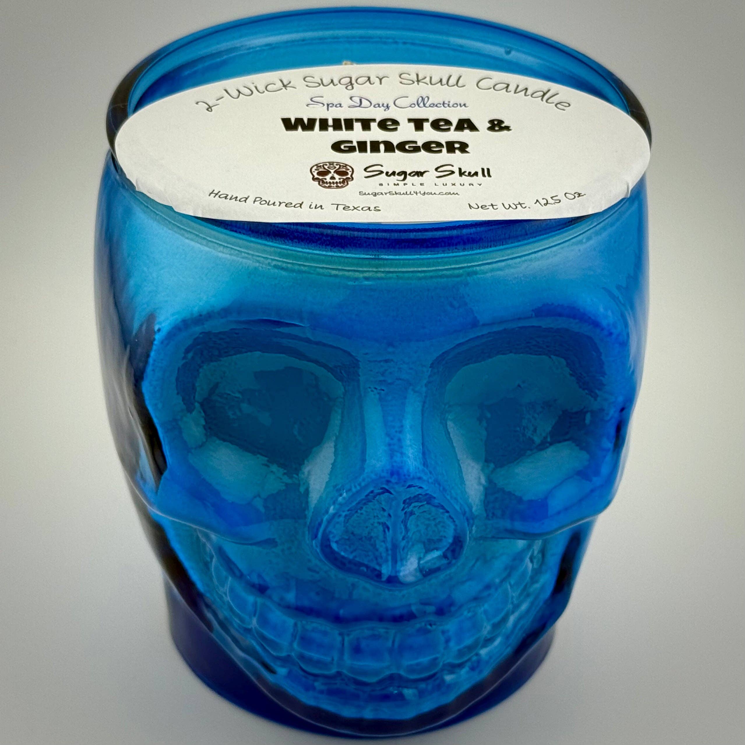 Sugar Skull, LLC - Wholesale Jar/Filled Candle - Spa Day 2-Wick Sugar Skull Candles3