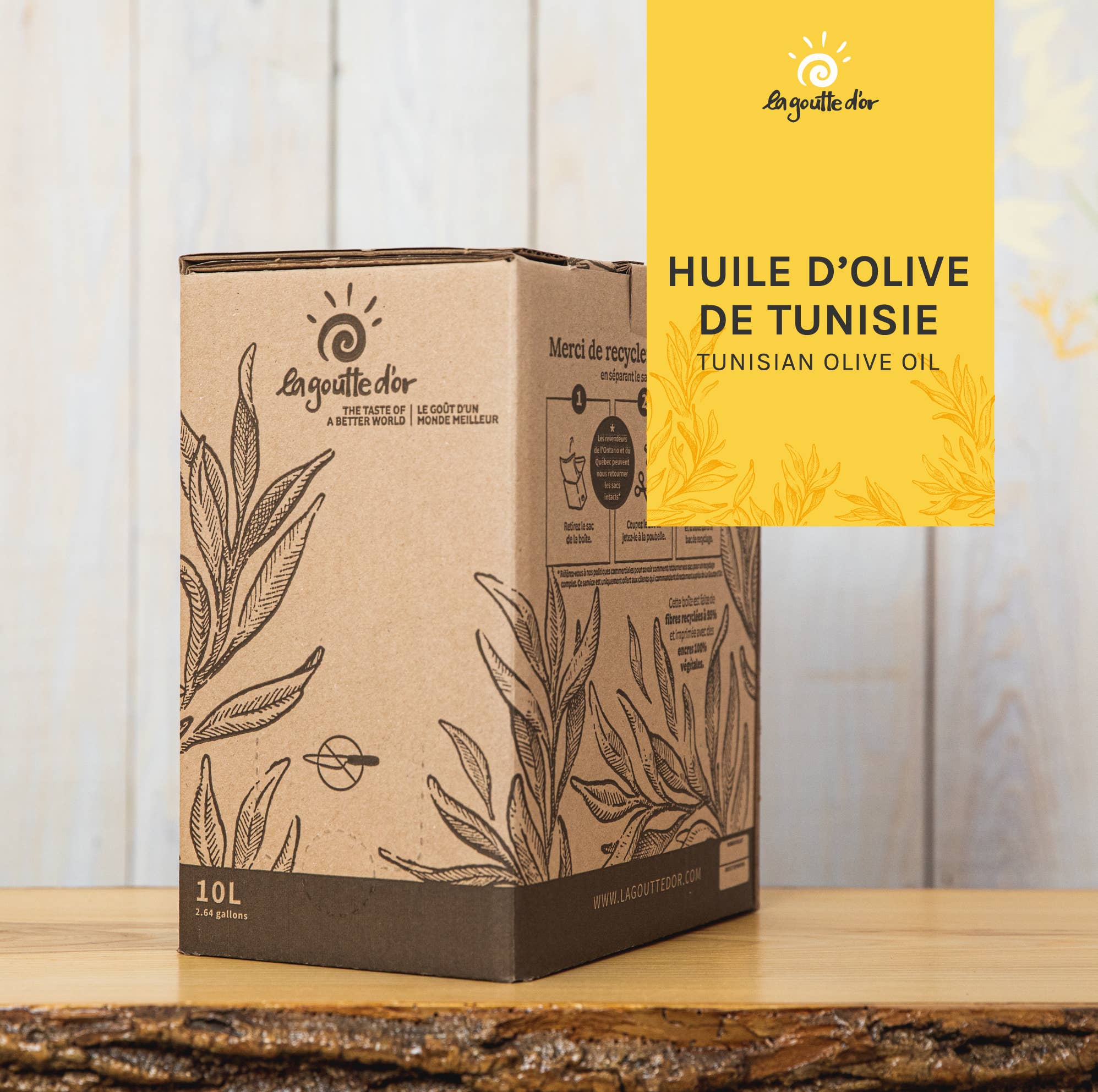 La Goutte d'Or Inc. - Wholesale Olive Oil - Organic Extra-virgin Tunisian Olive Oil