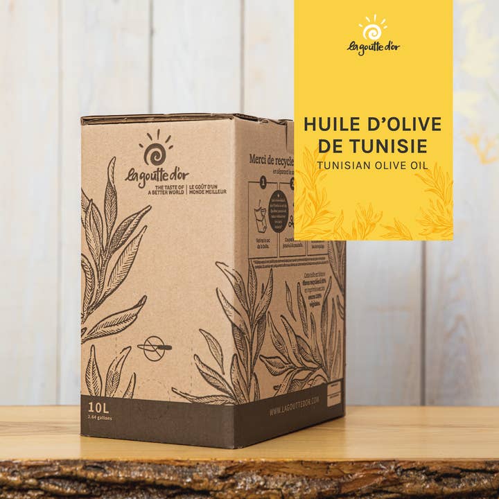 Organic Extra-virgin Tunisian Olive Oil for wholesale by La Goutte d'Or Inc.