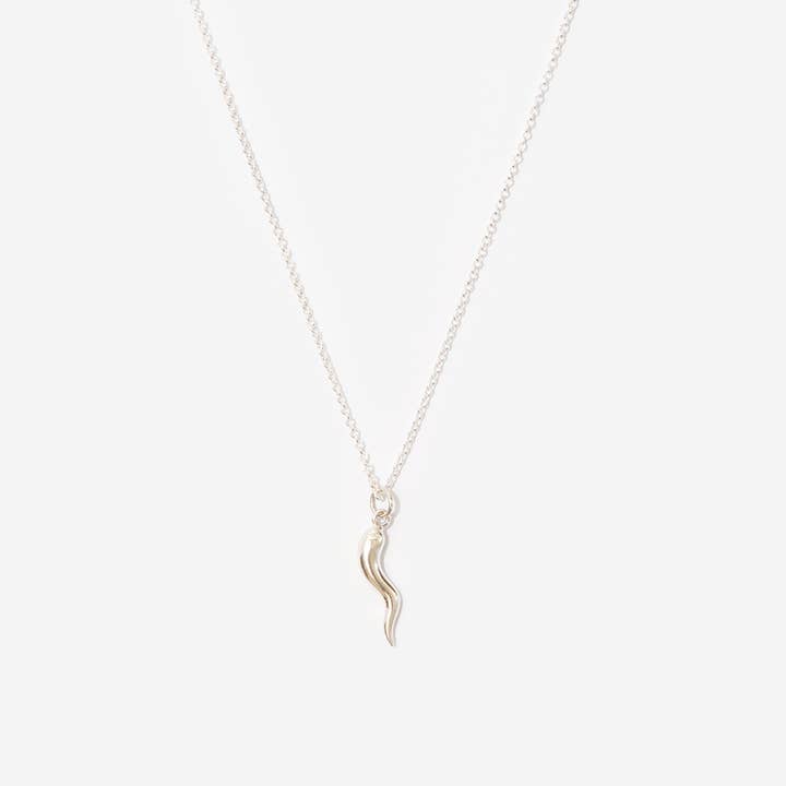 Sterling Silver italienskt horn halsband för wholesale av Apollis