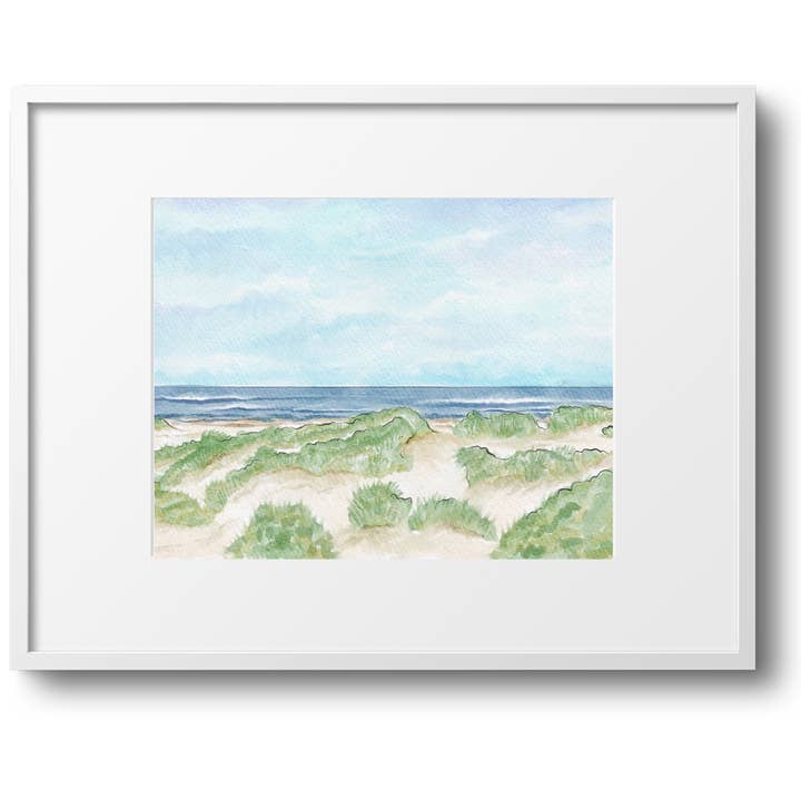 Cape Cod Beach Dunes New England Impressão artística - 8x10in por atacado de WonderfullyWrittenCo