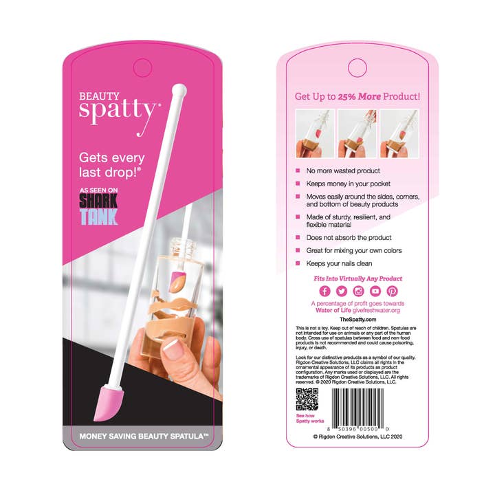 Spatty - Wholesale Borsteltje voor aanbrengen van maskers - 6" Beauty Spatty0