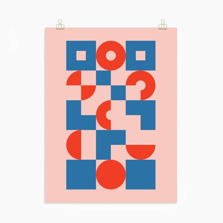 Impresión de Círculos y Cuadrados para venta al por mayor de Poketo