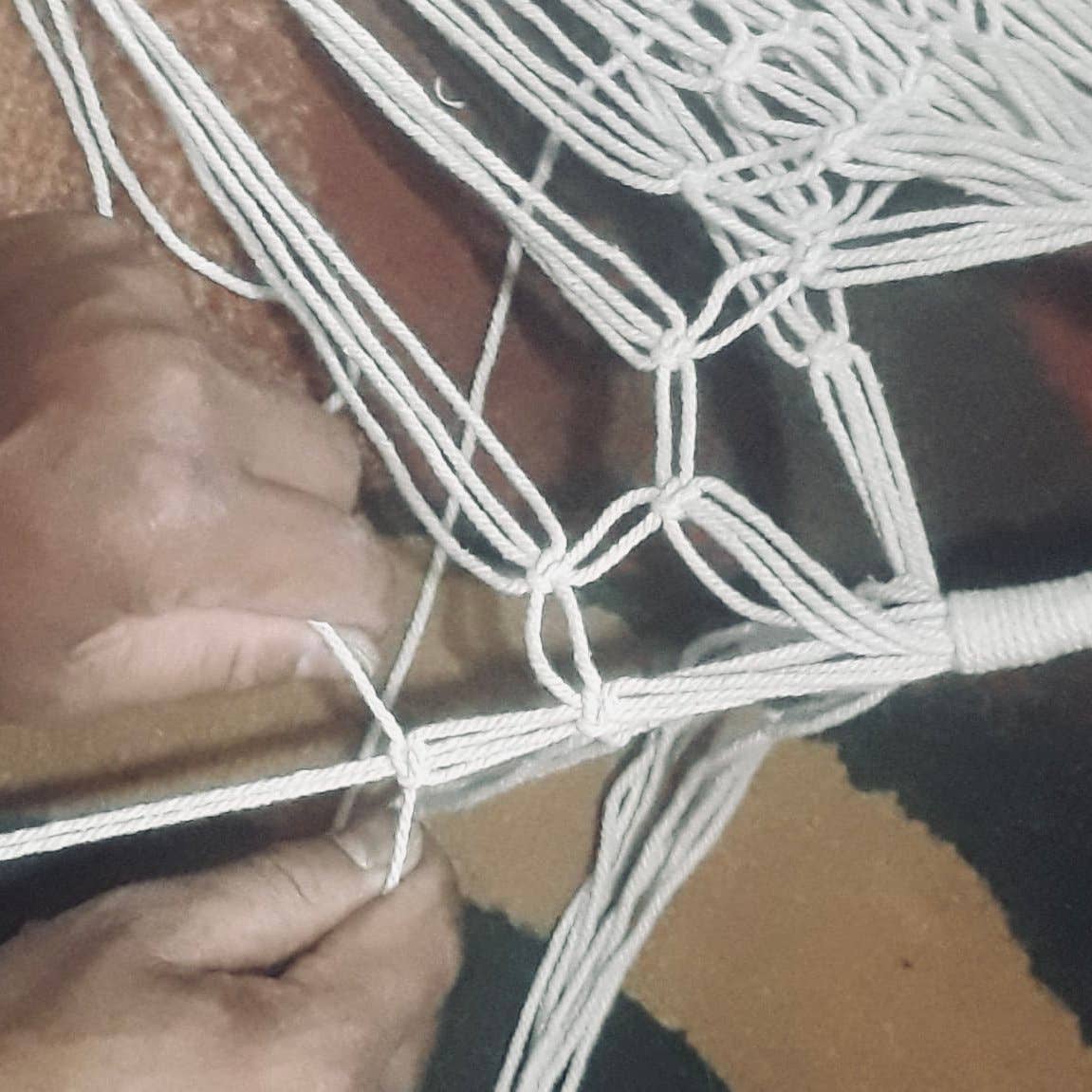 Luna-Leena  - handmade in Nepal - Wholesale Tote Bag - Women's - macrame bag - off white - handmade in cotton4