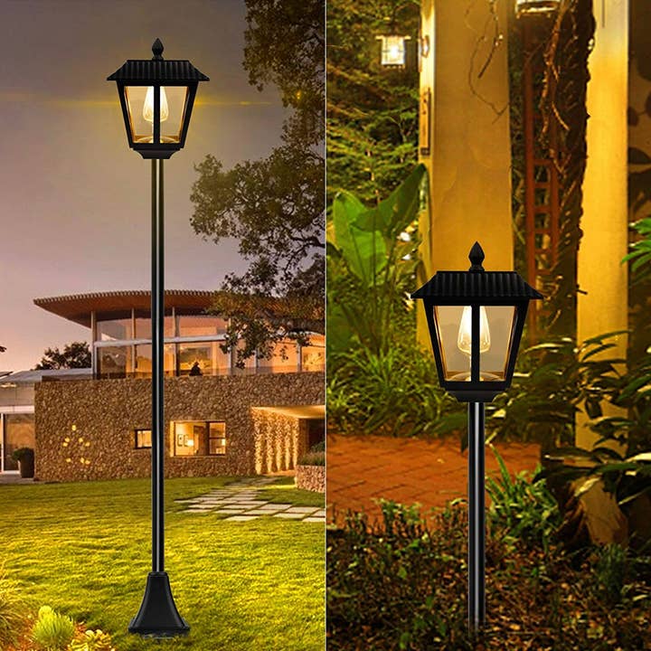 OutdoorSolarOutlet – wholesale Outdoor/lawn light – SmartYard 67 Inch Solar Lamp Post Lights, 100 Lumen Solar Po5
