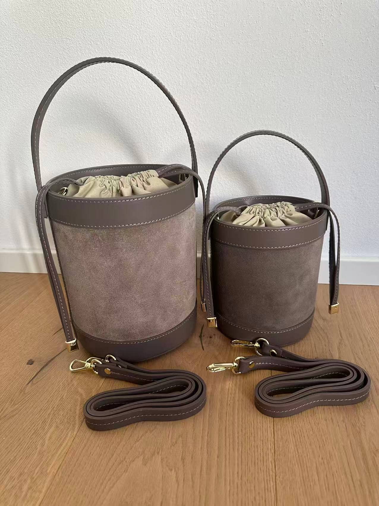 Zhade - Wholesale Drawstring Bag - Women's - HELENA- suede bucket11