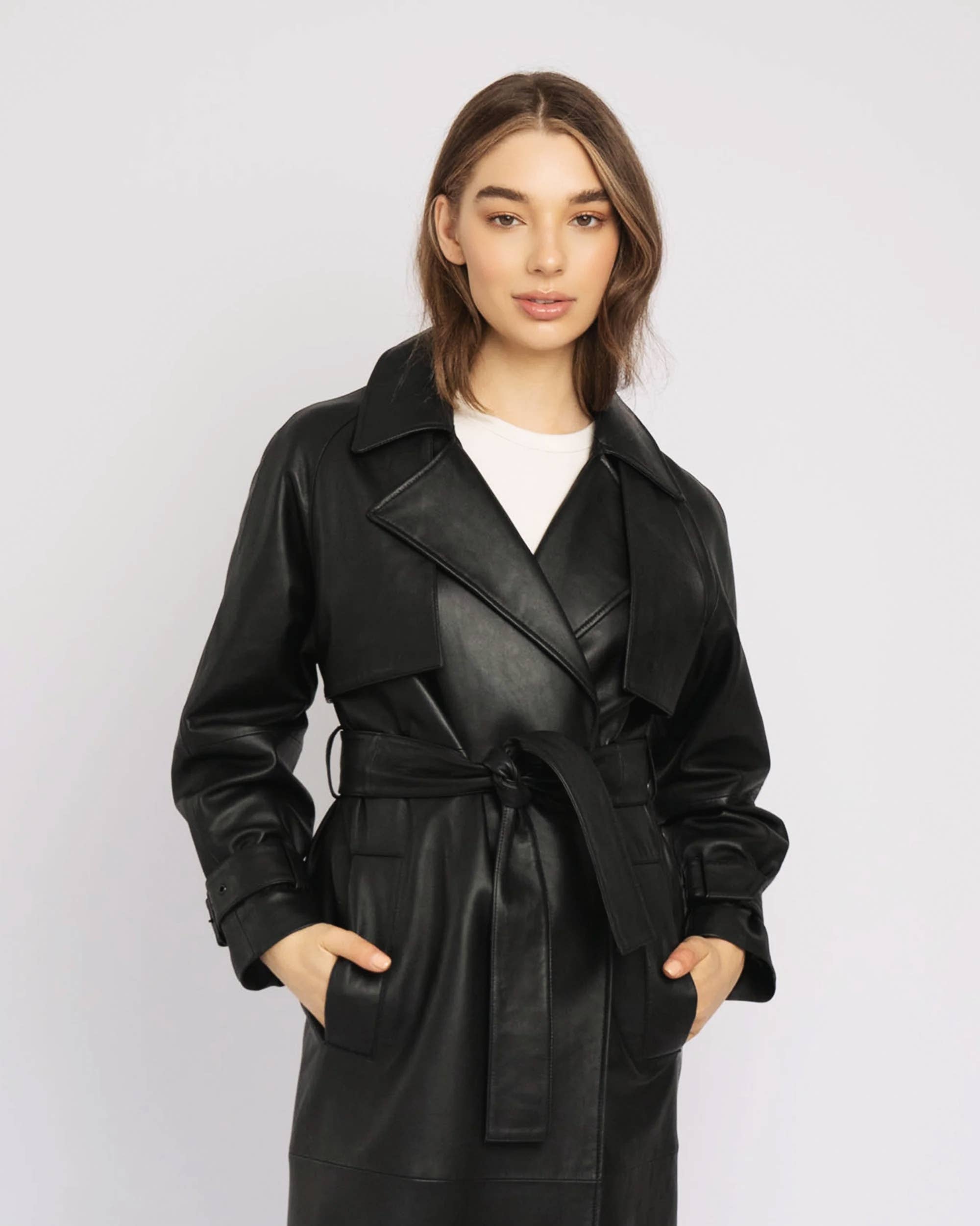 Amsterdam Heritage Leather Belts, Bags, Jackets & Apparel - Wholesale Leather Jacket - Women's - Venice | Leather Trench Coat10