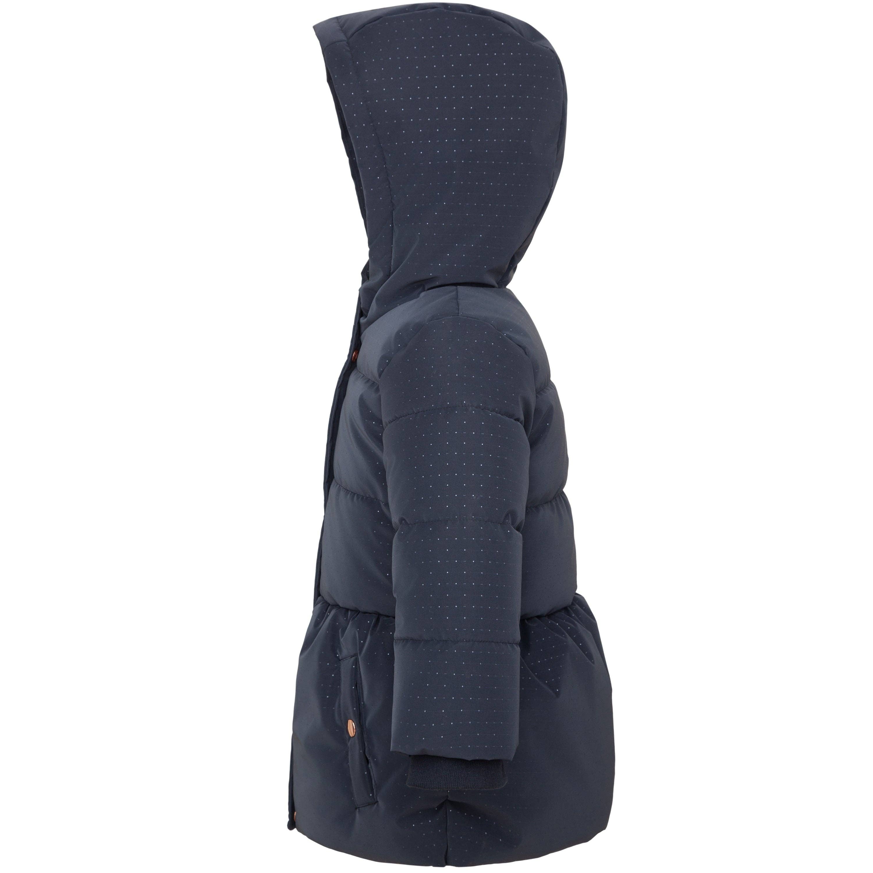 Rokka & Rolla - Wholesale Puffer Jacket - Kids - Toddler Girls' Starlight Winter Coat Mini Fur Jacket3