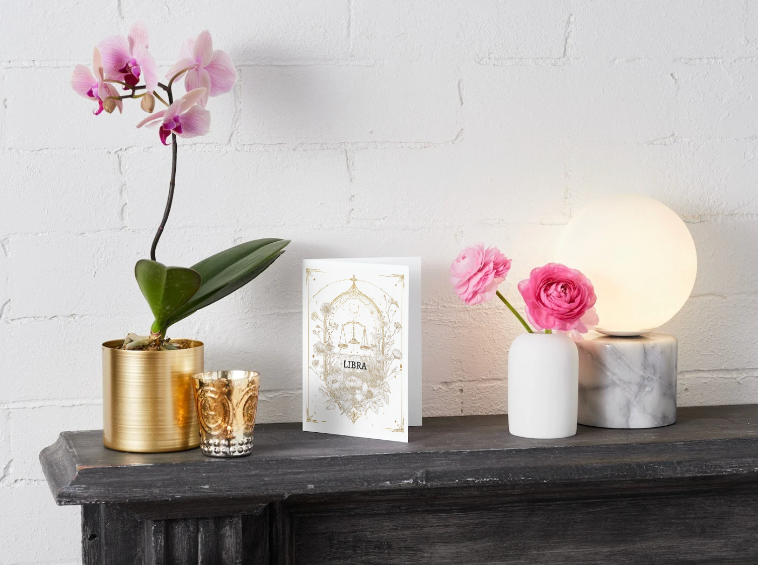 House of Osiris - Wholesale Birthday Card - Libra (September 23 – October 22) Zodiac Astrology Birthday Card | Blank Inside  Customized Birthday Wishes4