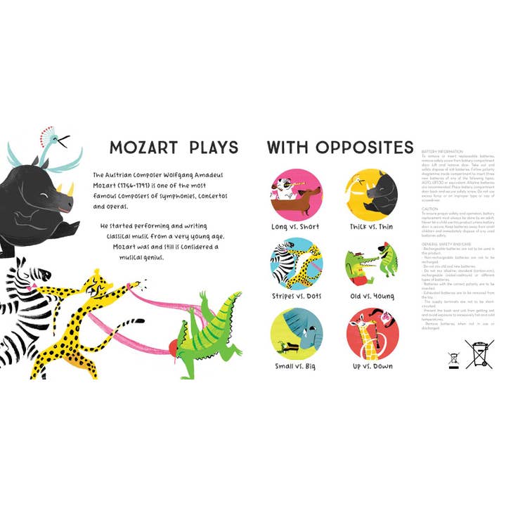 Simon & Schuster - Wholesale Baby & Toddler Book (0-2) - Baby Mozart: A Classical Music Sound Book (With 6 Magical Melodies) by Little Genius Books3