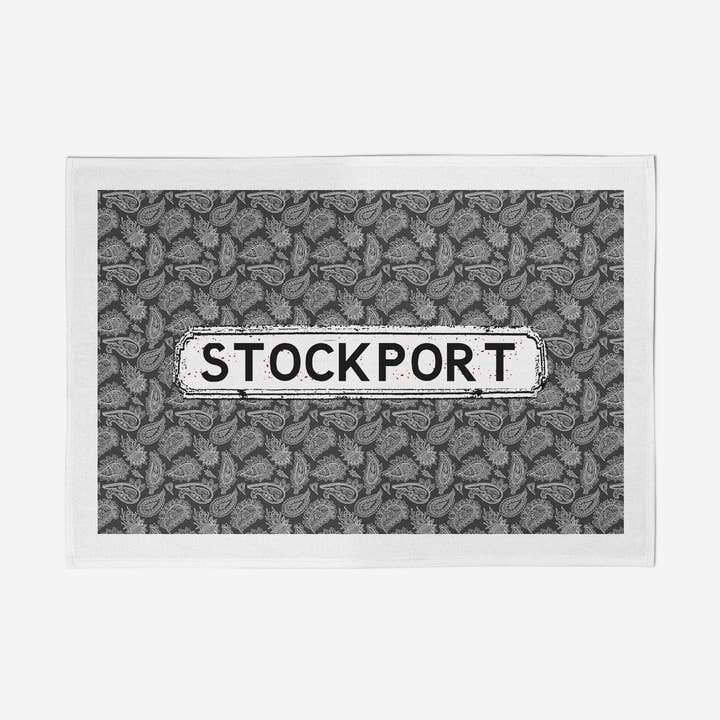 Zwarte Paisley theedoek voor wholesale door tinned snail