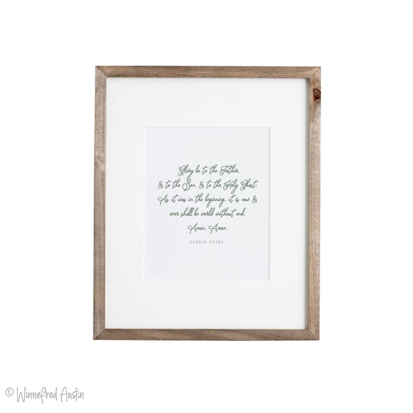 Winnefred Austin - Wholesale Art Print - Art Print | Gloria Patri1