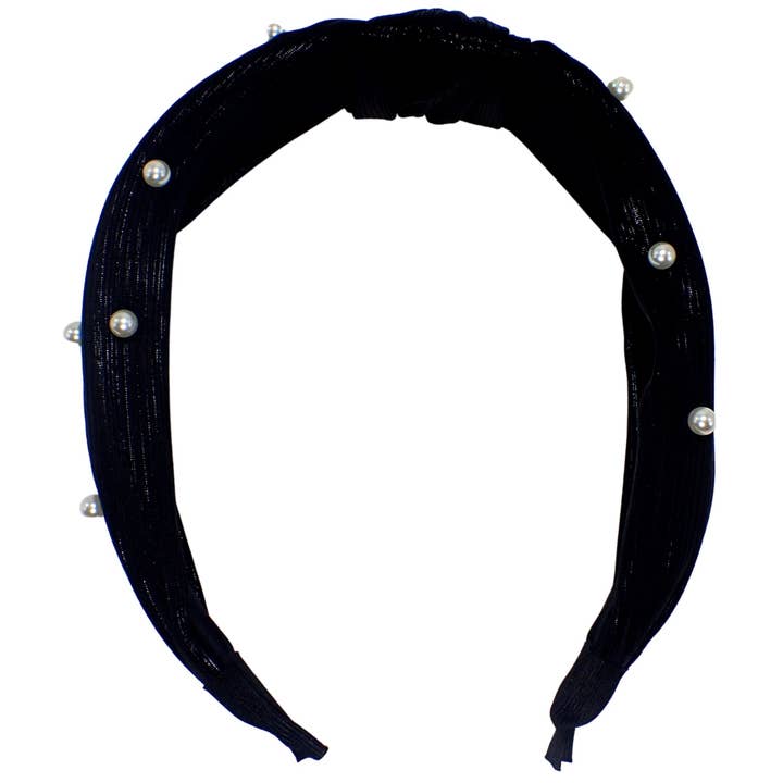 Topkids Accessories - Wholesale Fashion Headband - Women's - Metallic Pearl Knot Alice Bands Adult Women, Hair Accessories for Women, Hair Bands for Women, Thick Headband, Womens Headbands, Head Bands Adult Women, Wide Headbands1