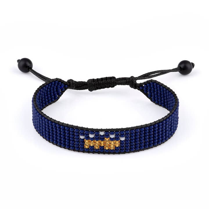 Pulsera con la bandera de Kosovo, ajustable, pulsera de cuerda de estilo bohemio para mujeres y hombres, cuerda de hilo para venta al por mayor de Fahari Luxury