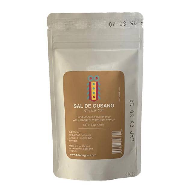Sal De Gusano / Chinicuil Salt / Mezcal Salt for wholesale by Don Bugito Prehispanic Snackeria