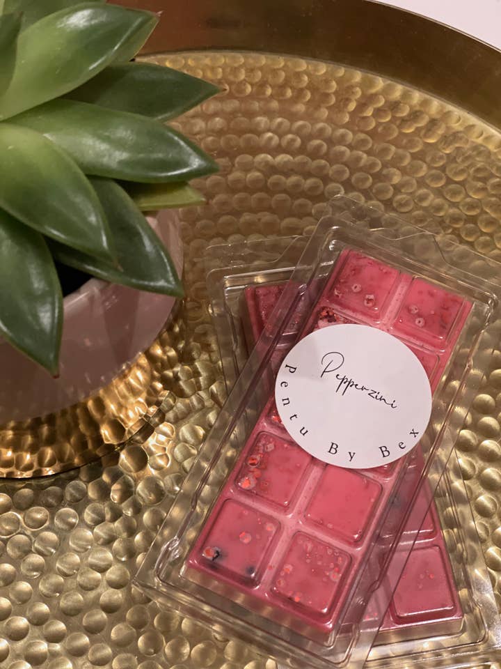 'Pepperzini' Soy Wax Melt Fragranced 50g Snap Bar for wholesale by Pentu By Bex
