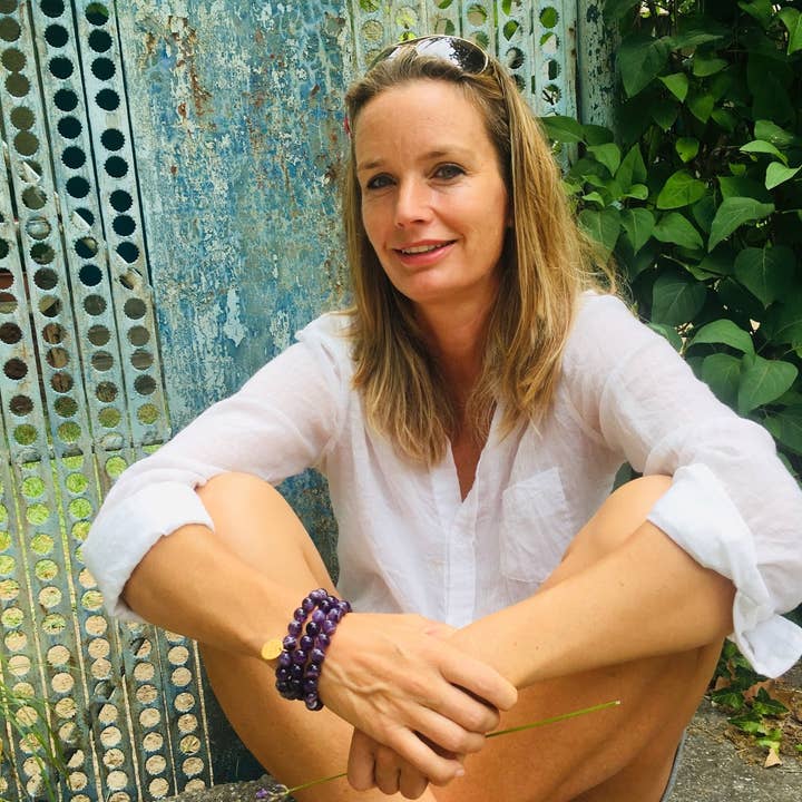 One Day at a Time - Braccialetto ispiratore con ametista (GF) per la vendita all'ingrosso da parte di Gogh Jewelry Design